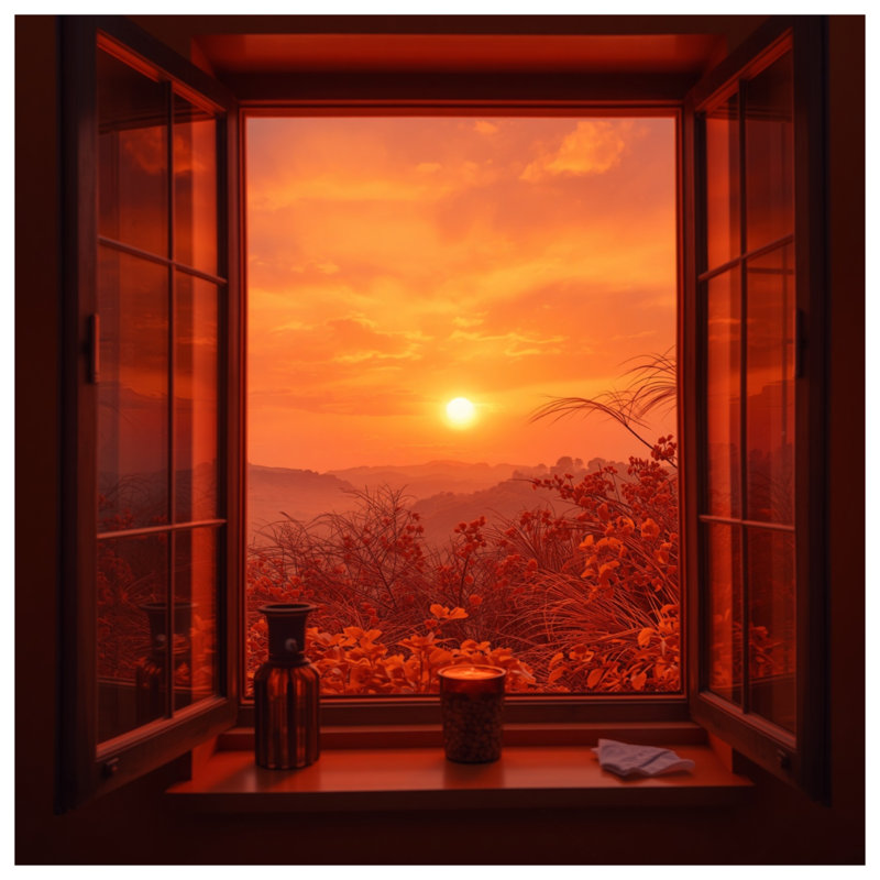 Couvre-lit matelassé Sunset View, Lit simple