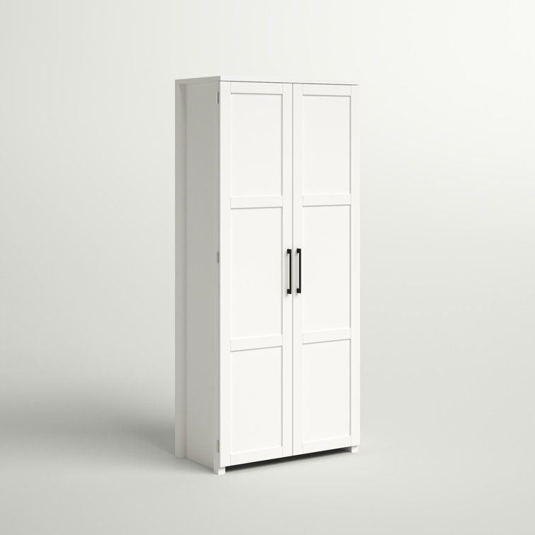 Corry Wardrobe Armoire Closet, Tall Storage Cabinet, White – 2kfurniture