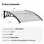 Auvent de porte rétractable en polycarbonate VEVOR-90763977-90763976