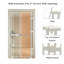 Barrière de sécurité transparente pour chat de 75 à 98 po de hauteur et de 21 à 34 po réglable Wdie, fermeture automatique et sans perçage, très grande porte de chat pour la porte, escalier