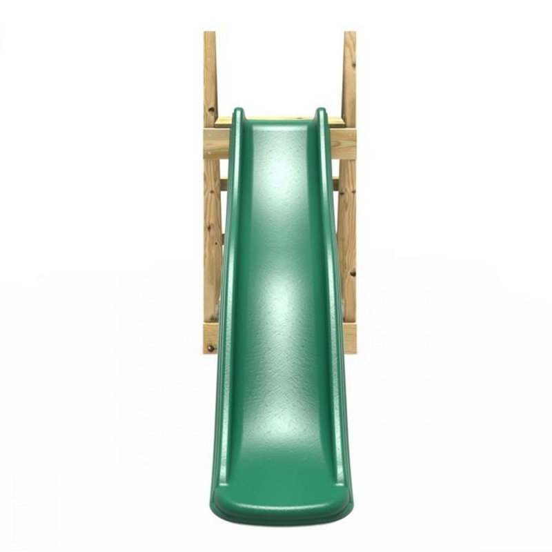 Rebo Indoor Wave Slide, Dark Green