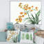Orchidées jaunes rétro - peinture sur toile-60161929-60161938
