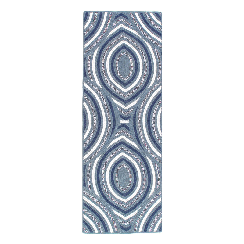 Modern Hand-made Reversible Indo Runner 2'X 6'