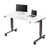 Blanc brillant / gris anthracite