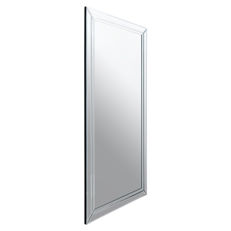 Branda Glass Rectangle Wall Mirror, 69cm H x 58cm W