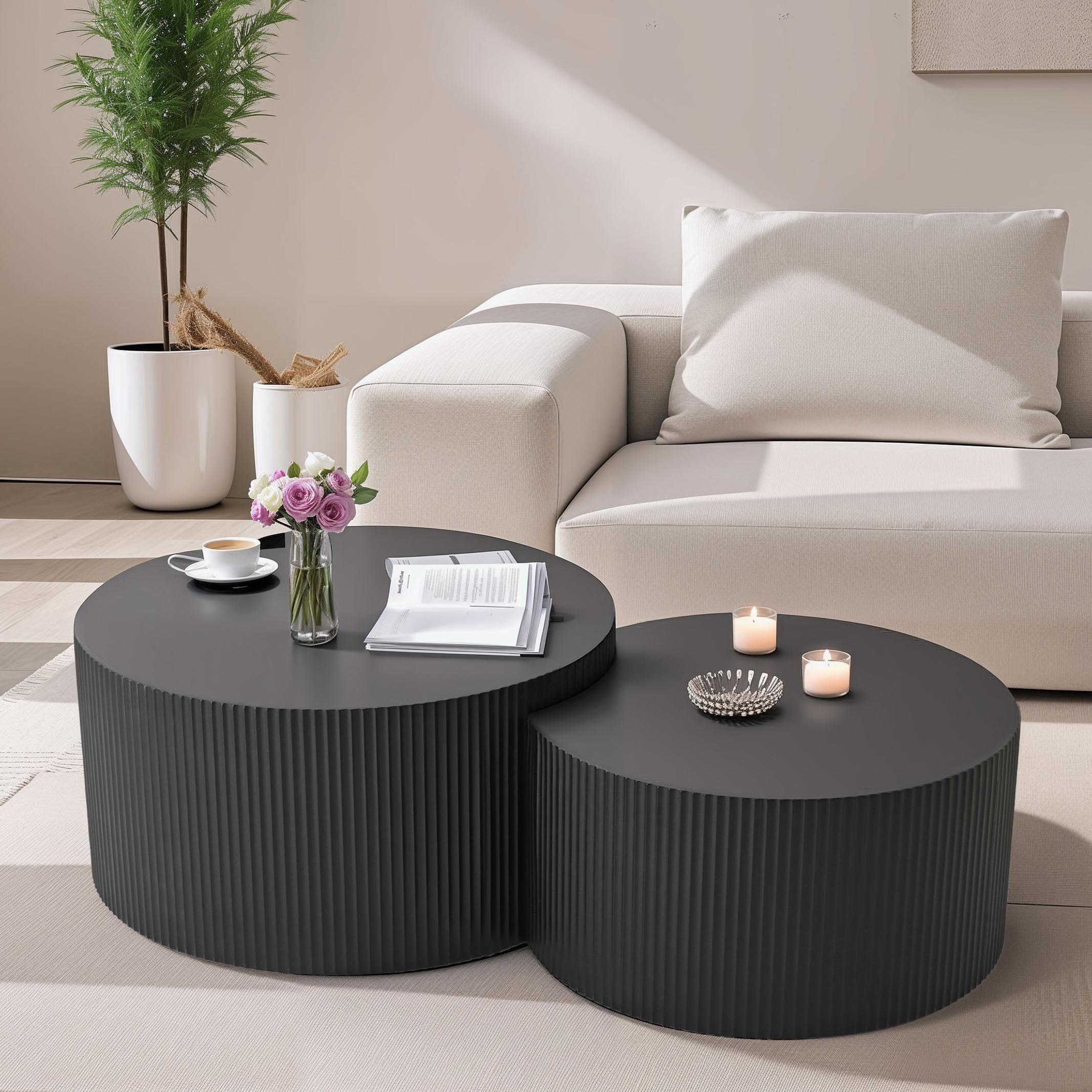 Latitude Run® Bilawal 2 Nesting Coffee Table | Wayfair