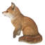 Statue de renard assis