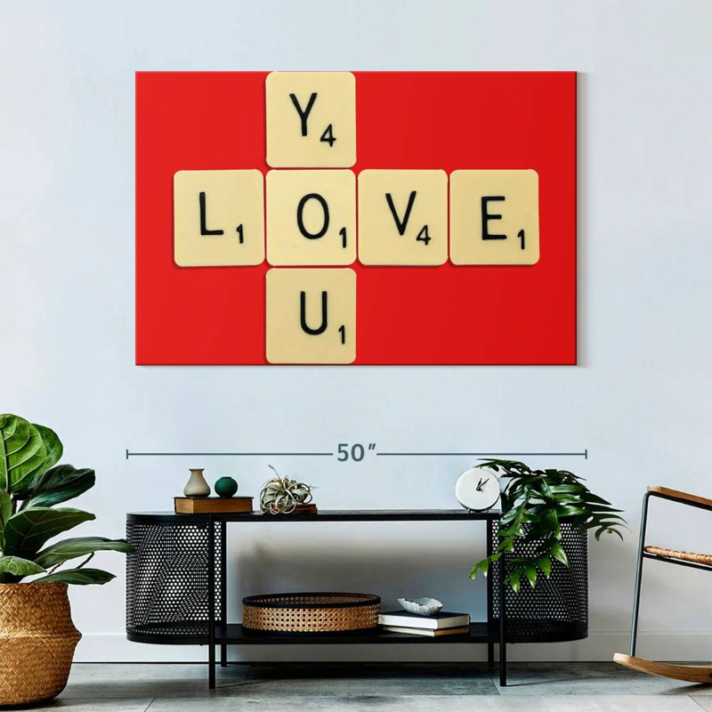 Tergel Love You, H 32 po x l 48 po