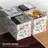 Sorbus Foldable Storage Cube Bins, 11” Organizer with Handles - 6 Pack - Floral-130748614