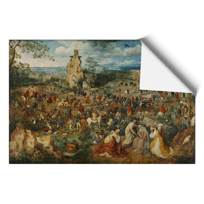 Christ Carrying The Cross by Pieter Bruegel The Elder - No Frame Painting, 30cm H x 42cm W x 0.1cm D