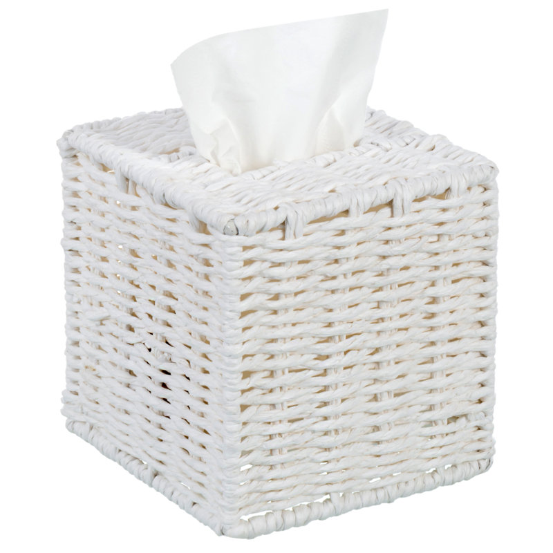 Tissue Box Cover, White
