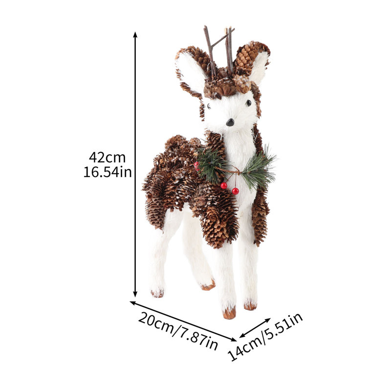 Figurine de wapiti de Noël pour Noël