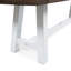 Paire de bancs d'extérieur en bois, avec une touche industrielle moderne, un dessus de banc à lattes, l 63 po x P 14,44 po H 17,5 po