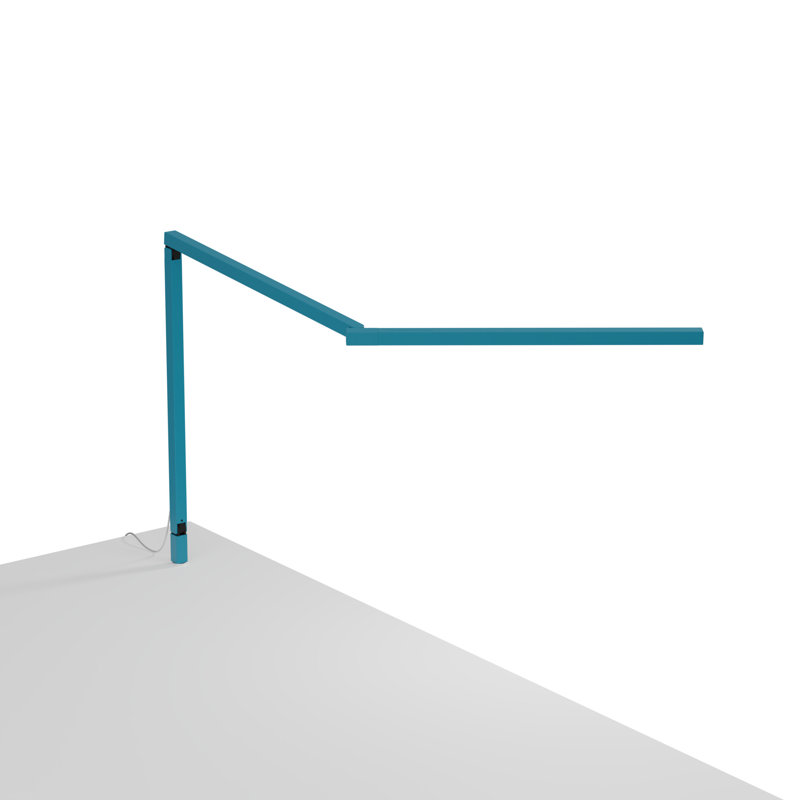 Z-Bar Gen 4 Desk Lamp Gen 4 with Through-Table Mount, 12.5" H x 25.6" W x 7.5" D, 3500K, Koncept Blue