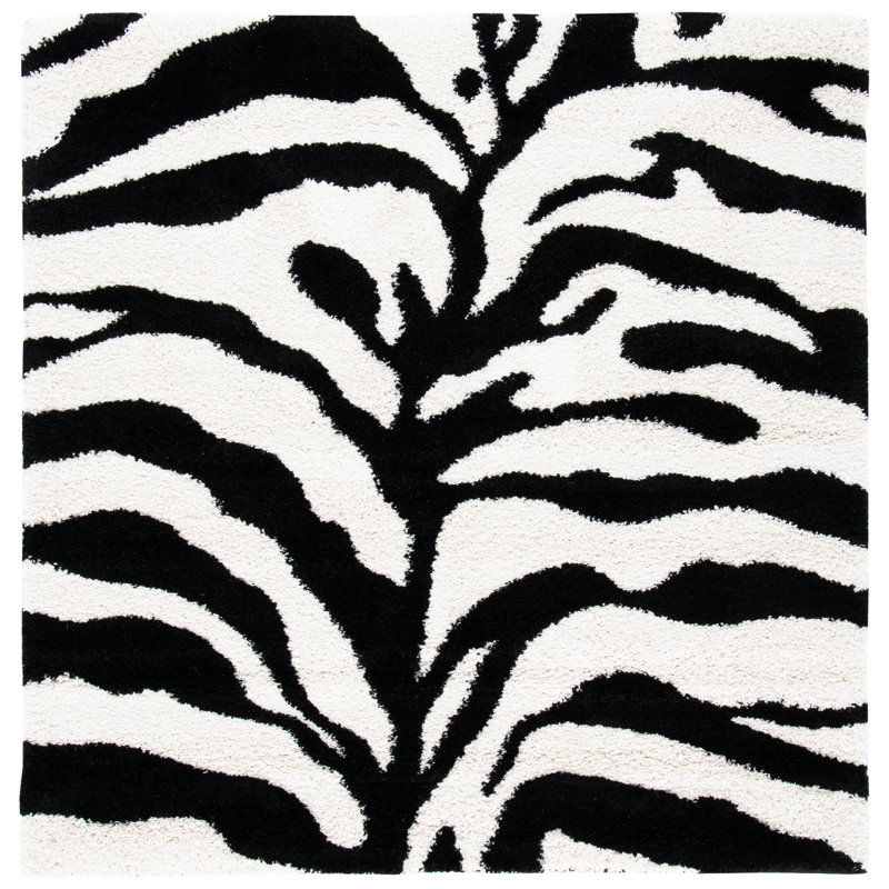 Braylee Animal Print Area Rug, Square 122cm