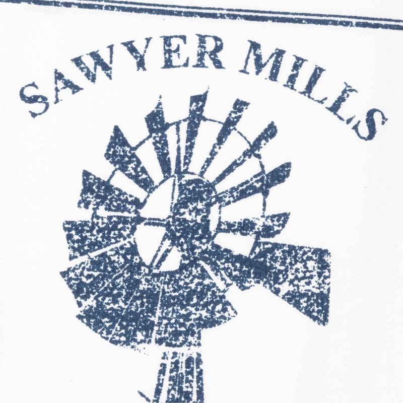 Chiffon Sawyer Mill, Bleu denim et blanc doux