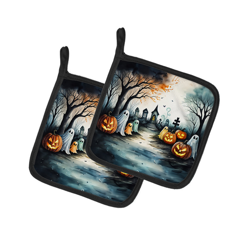 Paire de poignées fantômes fantômes d'Halloween