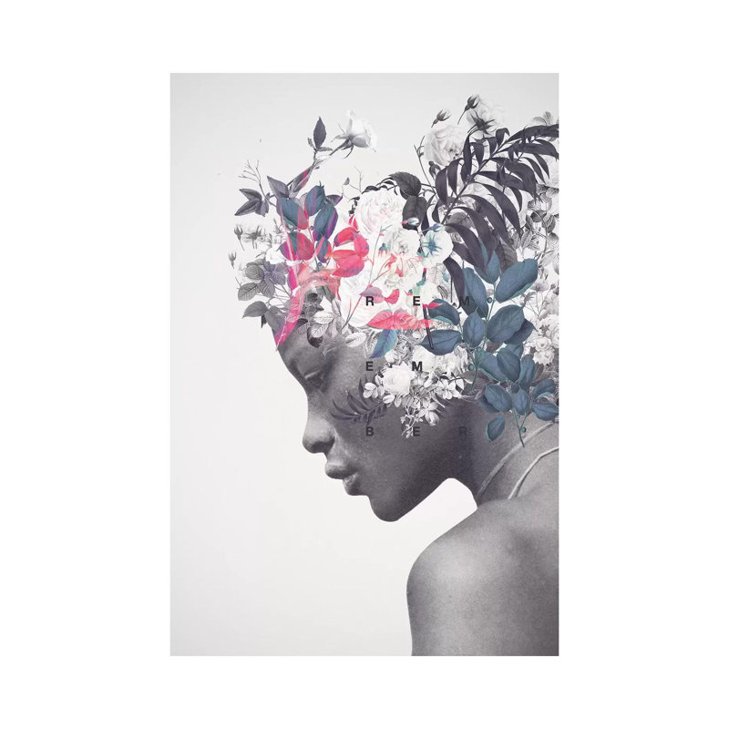 Impression « Memento » par Frank Moth, Pas de tapis, H 26 po x l 18 po x 1,5 po, Toile tendue