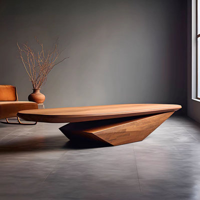 Design sense high-grade solid wood coffee table