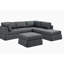 Canapé modulaire 6 pièces rembourré