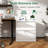 Metal 2 Drawer Lateral Filing Cabinet For Home Office, Ample Storage Space, Bearing Drawers, Foldable Key White File With Lock, Rust - Material, Silent Operation, Interlock-275030761