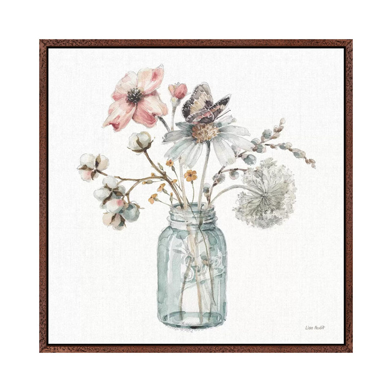 A Country Weekend IX by Lisa Audit - Print on Canvas, 66.04 cm H x 66.04 cm W, Classic Brown Wood Framed