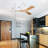 52" Ceiling Fan With Remote Control No Lights
