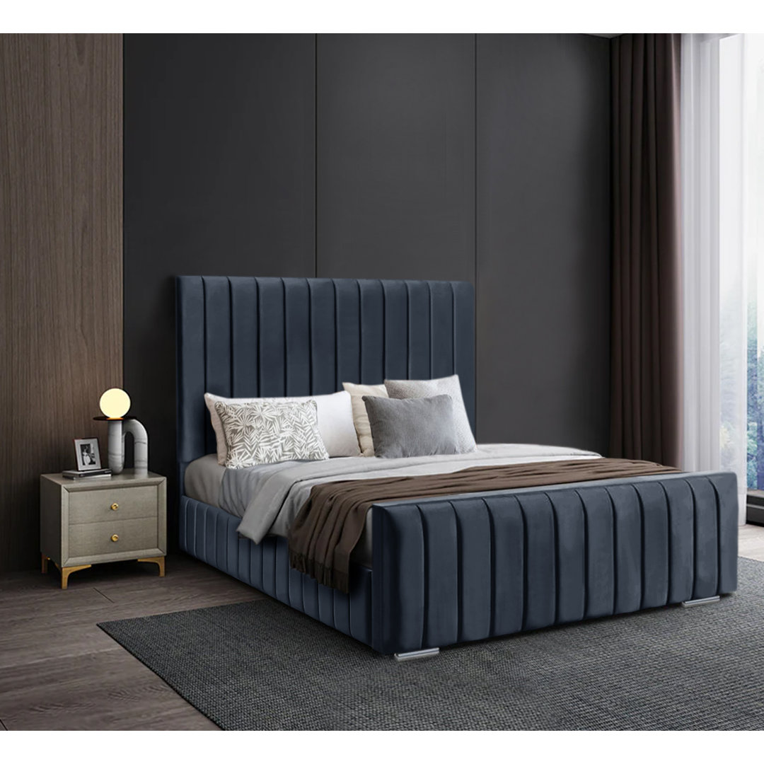 Adely Upholstered Panel Bed
