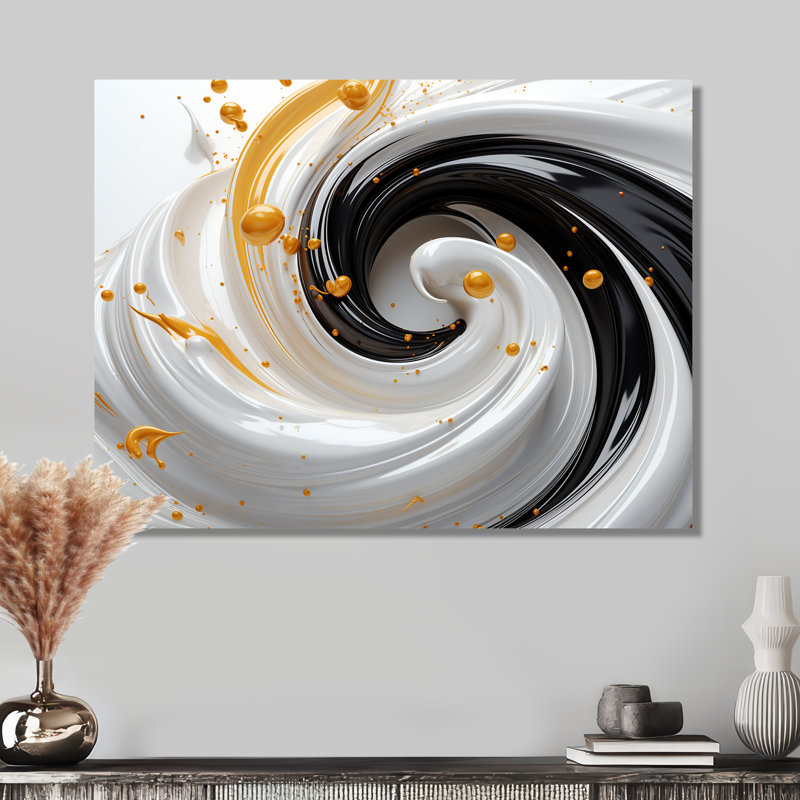 Tourbillons - spirales abstraites, art mural, salon, Métal métal, H 24 po x l 32 po x P 1 po