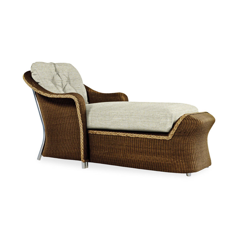 Reflections Outdoor Chaise Lounge, Callen Pearl, Bark