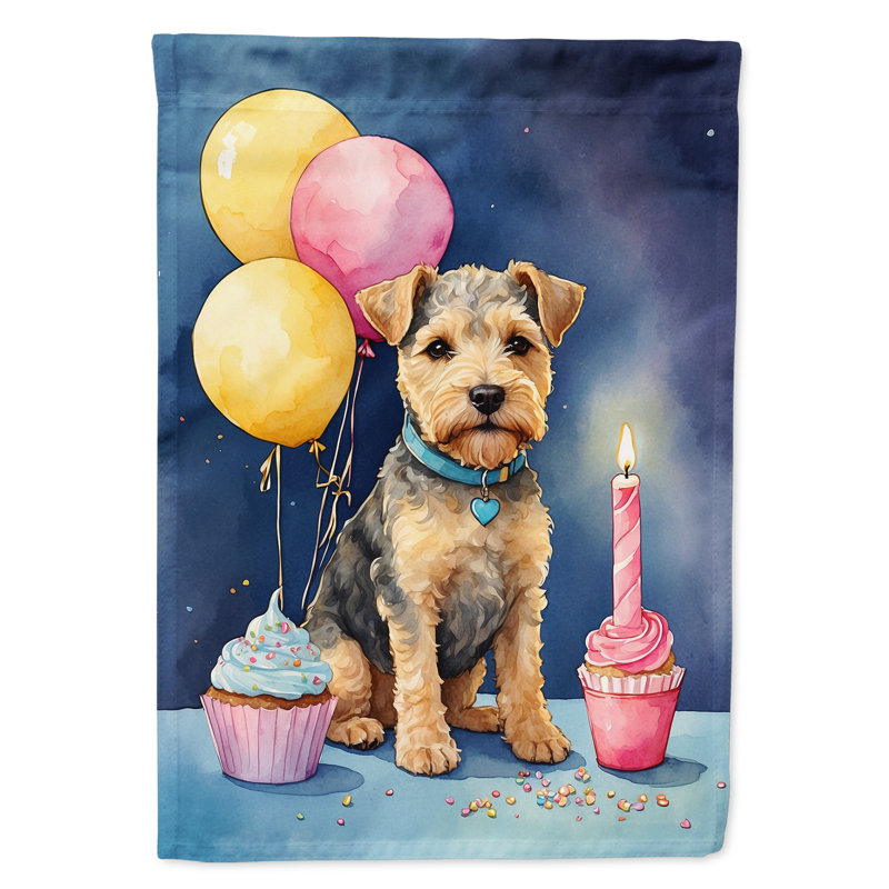 Drapeau «Happy Birthday House», Lakeland Terrier