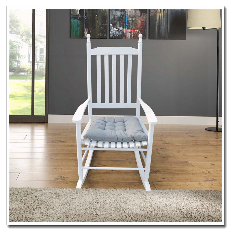 Chaise berçante en bois massif