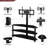 Black Multi Tv Stand With Swivel Bracket & 3 Adjustable Shelves, Fits 32 - 65 Inch Tvs Multi-functional And