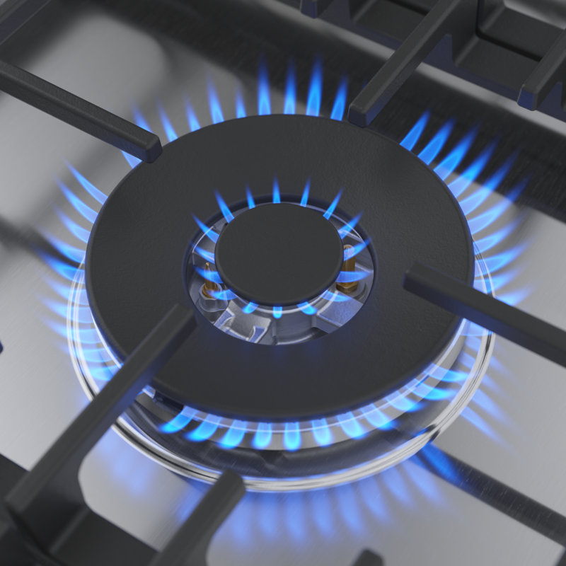 800 Series,30' Gas Cooktop,5 Burner,SS