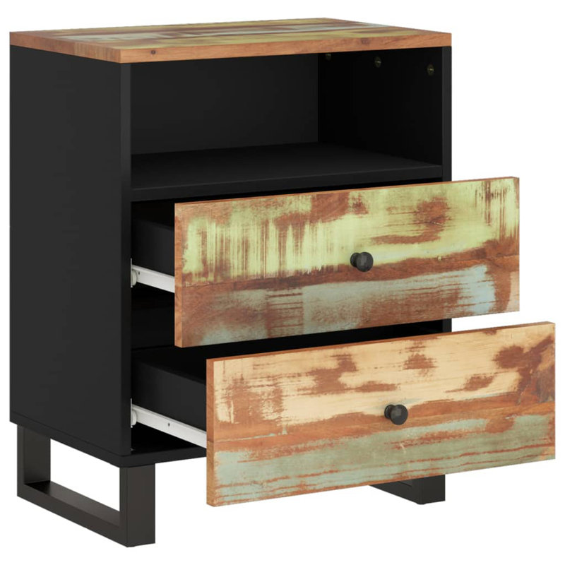 Opalo 50cm W Metal Bedside Table