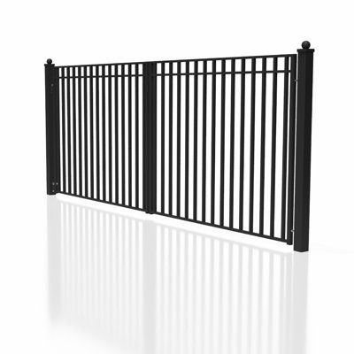 Steel Dual Swing Driveway Gate - MADRID Style