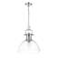 Petit luminaire suspendu Iftimie avec chaîne et verre transparent-2094349156-2094349159