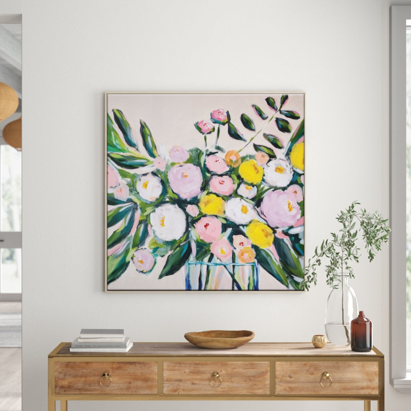 Why They Call You Gator by Taylor Lee - Painting, 103.5 cm H x 103.5 cm W x 4 cm D, Brown Wood Frame