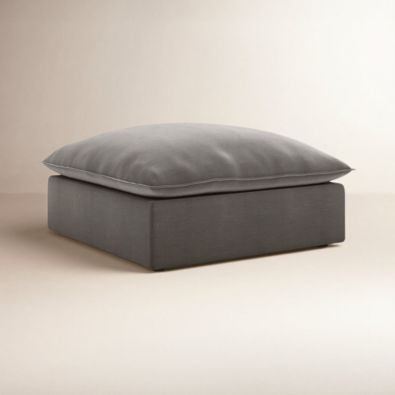 Ellaria Upholstered Ottoman, Peyton Slate