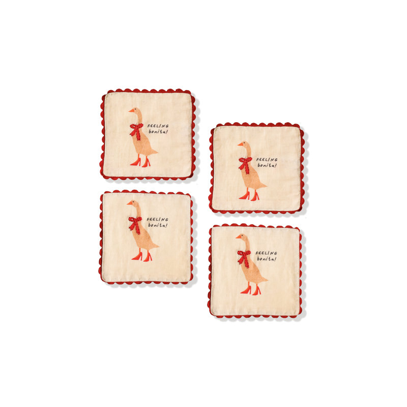 Ensemble de 4 serviettes de table Feeling Bonita