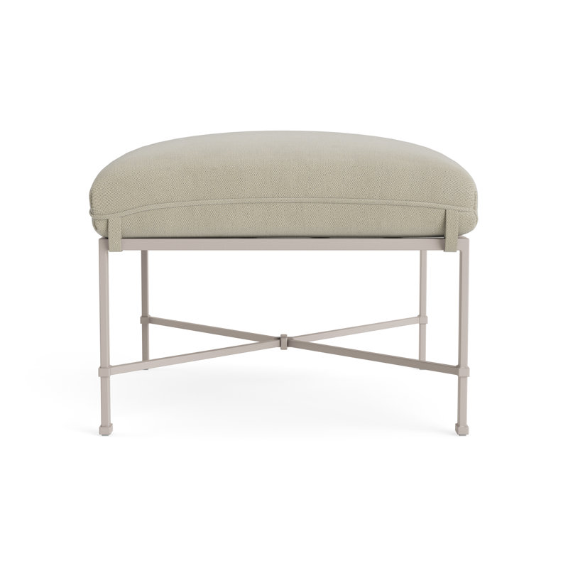 Venetian Outdoor Ottoman, Fushion Dove, Dove Smooth