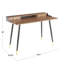Bureau en acier blanc et bois naturel au design contemporain, avec des détails raffinés, des tiroirs coulissants et des pieds. Dimensions : largeur 118,4 cm, profondeur 60,8 cm, hauteur 82,3 cm, poids 26,4 kg. Usage intérieur. Assemblage requis.