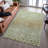 Premium Machine Washable Christina AMF1074 Circles Rug-1084430014