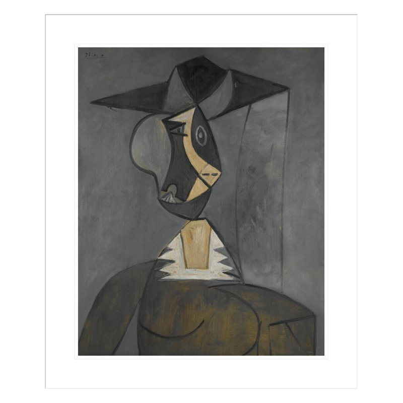 «Woman» par Pablo Picasso - estampe numérique encadrée, H 27,78 po x l 23,5 po