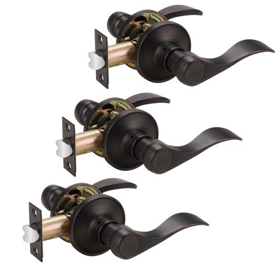 Door Lever with Round Rosette