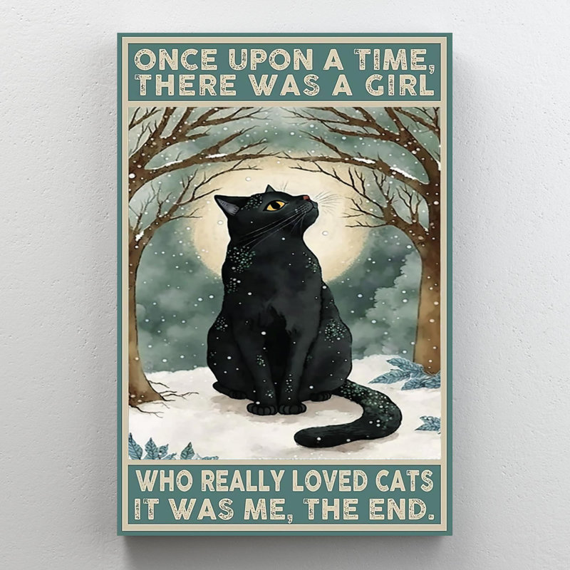 «Who Really Lived Cats On», impression sur toile, H 36 po x l 24 po x P 1,25 po