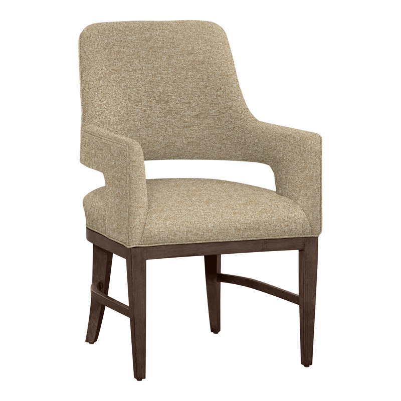 Chaise avec accoudoirs Josie, Noisette, Orge 8789