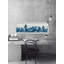 Blue Foggy Forest - Single Picture Frame Panoramic Painting-1326702135