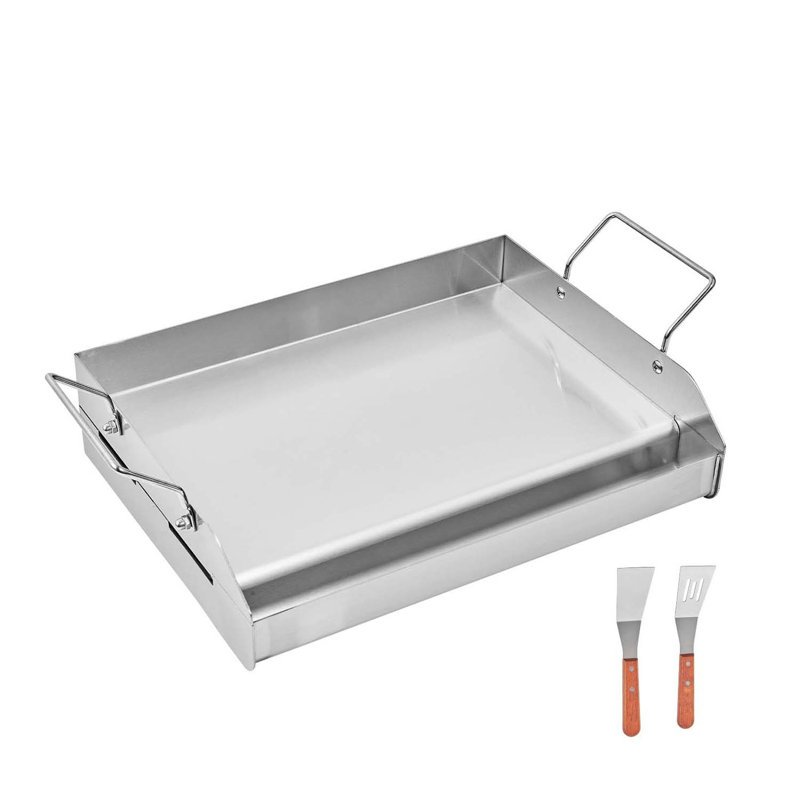 Plaque de cuisson universelle en acier inoxydable pour barbecue avec réglage de la température