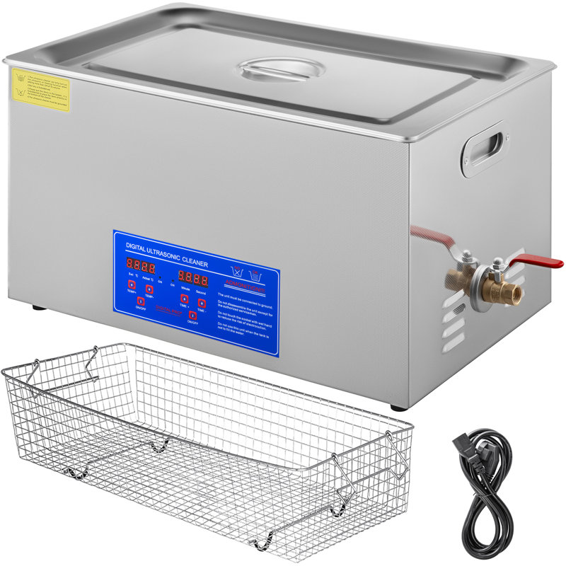 Nettoyeur à ultrasons industriel 22L avec minuterie numérique et radiateur Nettoyeur à ultrasons professionnel 40kHz